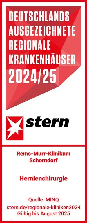 Stern Siegel Regionale Krankenhäuser 2024/25 - Hernienchirurgie