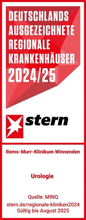 Stern Siegel Regionale Krankenhäuser 2024/25 - Urologie RMK Winnenden