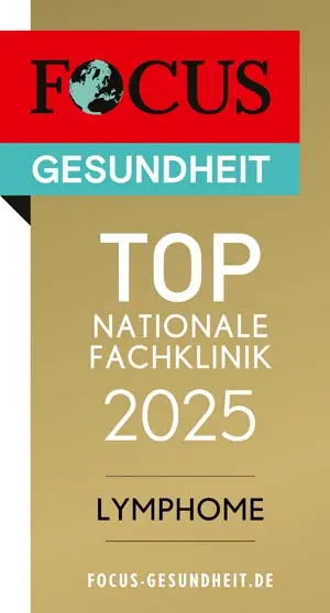 FOCUS-Siegel „TOP Nationale Fachklinik 2025 – Lymphome“ Rems-Murr-Klinikum Winnenden